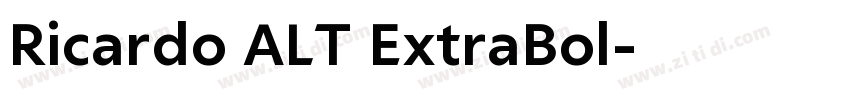 Ricardo ALT ExtraBol字体转换
